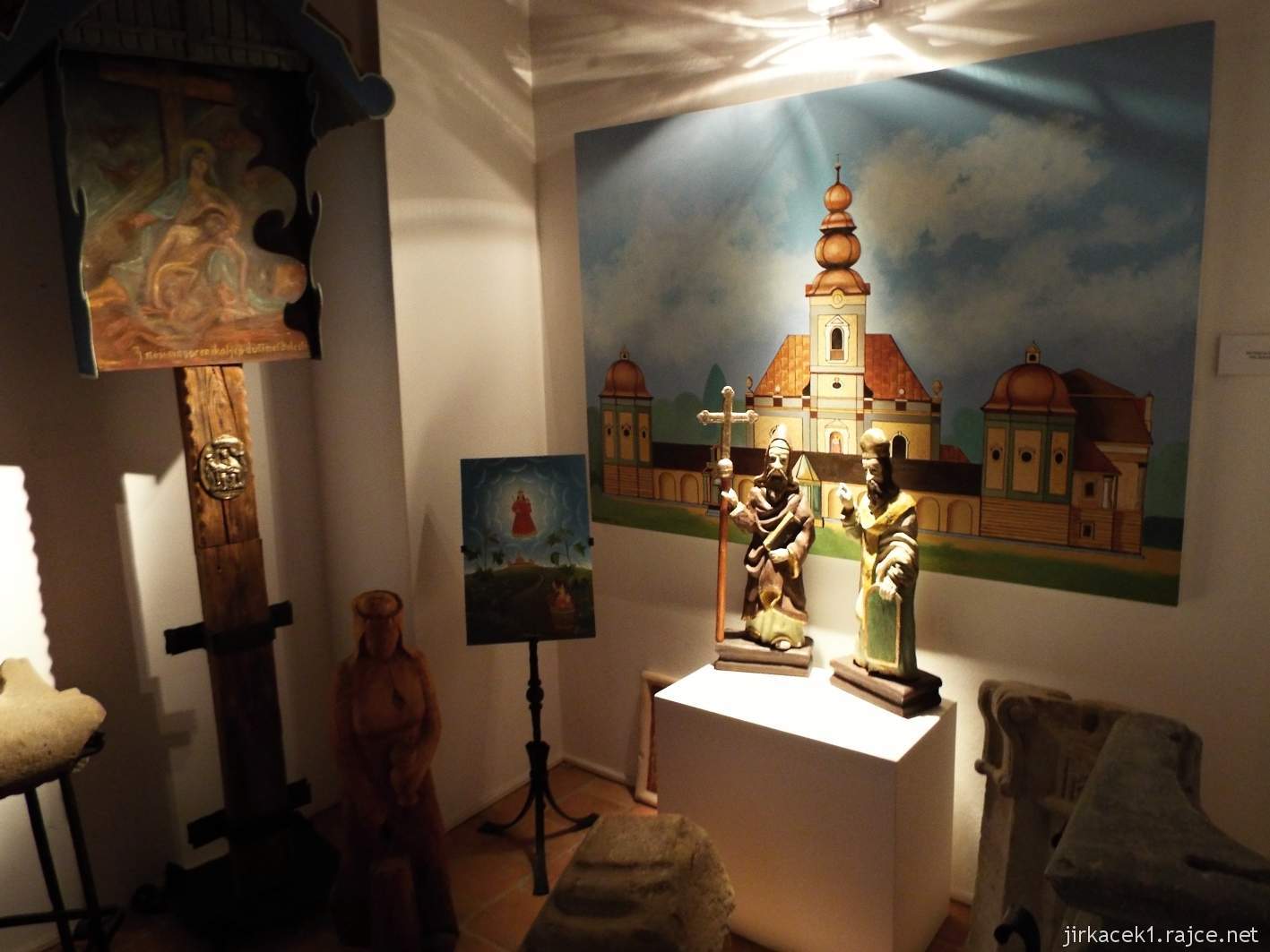 Žarošice - muzeum - expozice původního kostela Staré Matky Boží a rezidence na Silničné