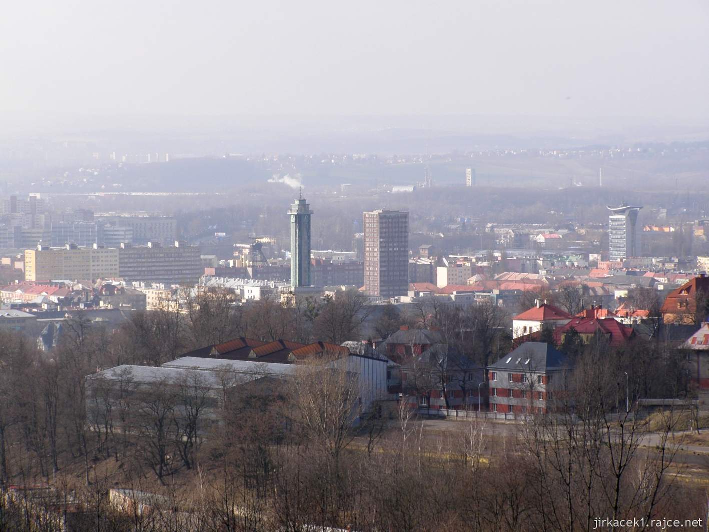 Ostrava - Halda Ema 17 - pohled z vrcholu na Ostravu