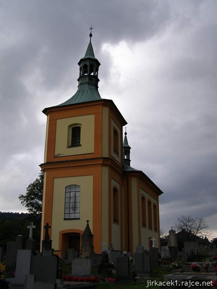Tatobity - kostel sv. Vavřince - čelní pohled