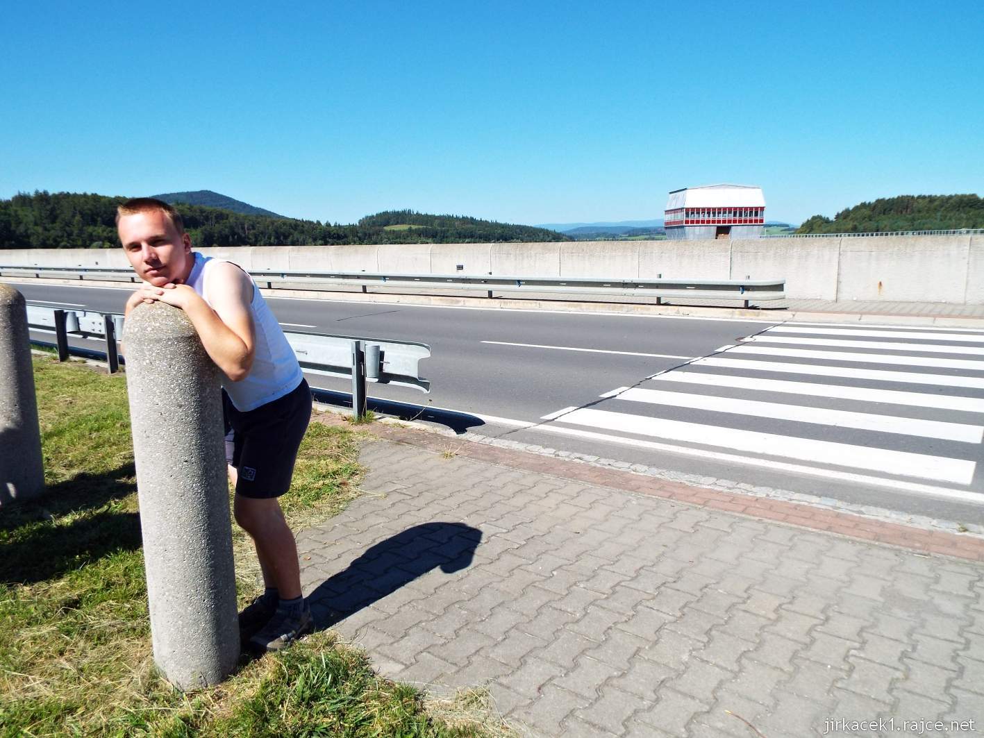 přehrada Slezská Harta 17 - na hrázi