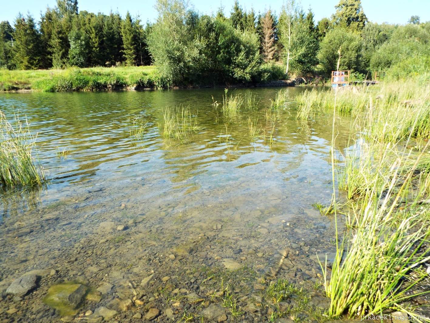 přehrada Slezská Harta 20 - záliv u Razové