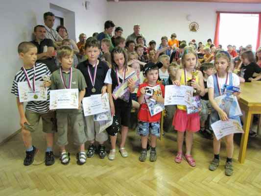Krajský přebor mládeže (Sedlčany, 26. - 27. 6. 2010) - Vítězi kategorie HD10 a nejmladší účastník
Dan Ždych na 3. místě (H10)