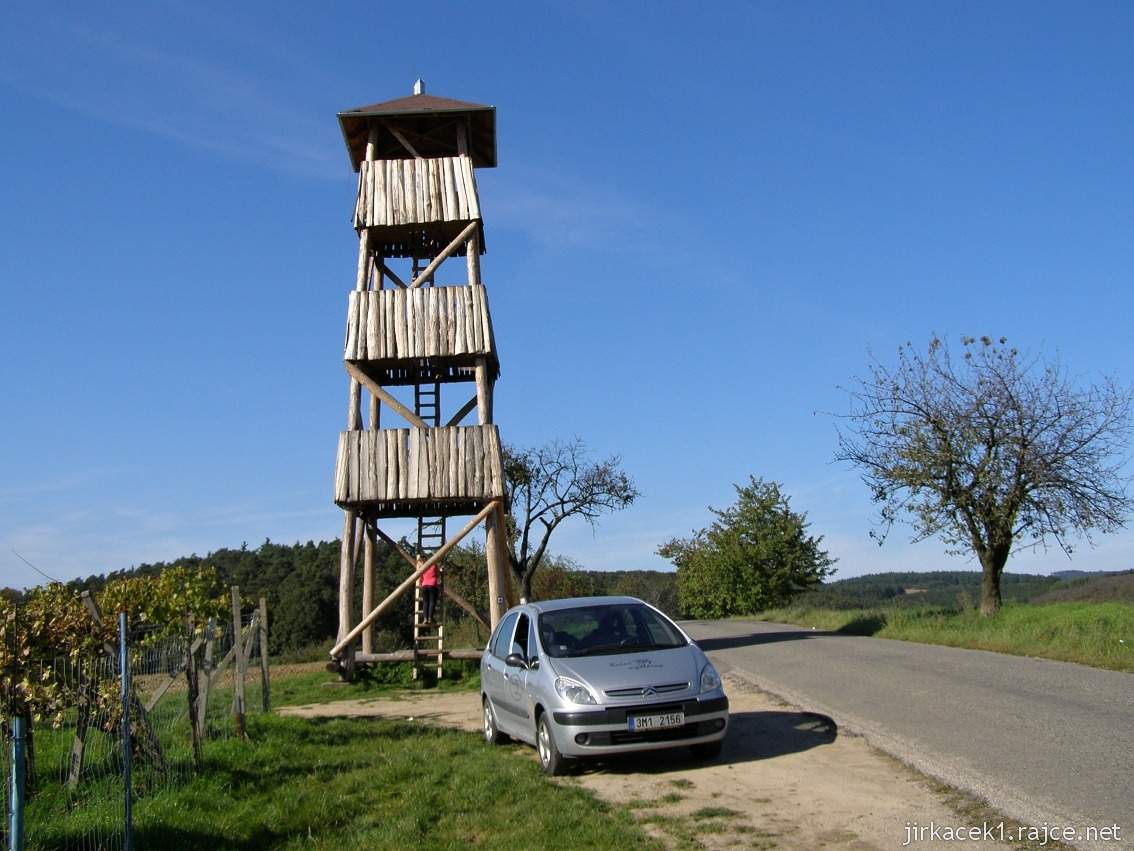 Modrá - rozhledna Židoviny