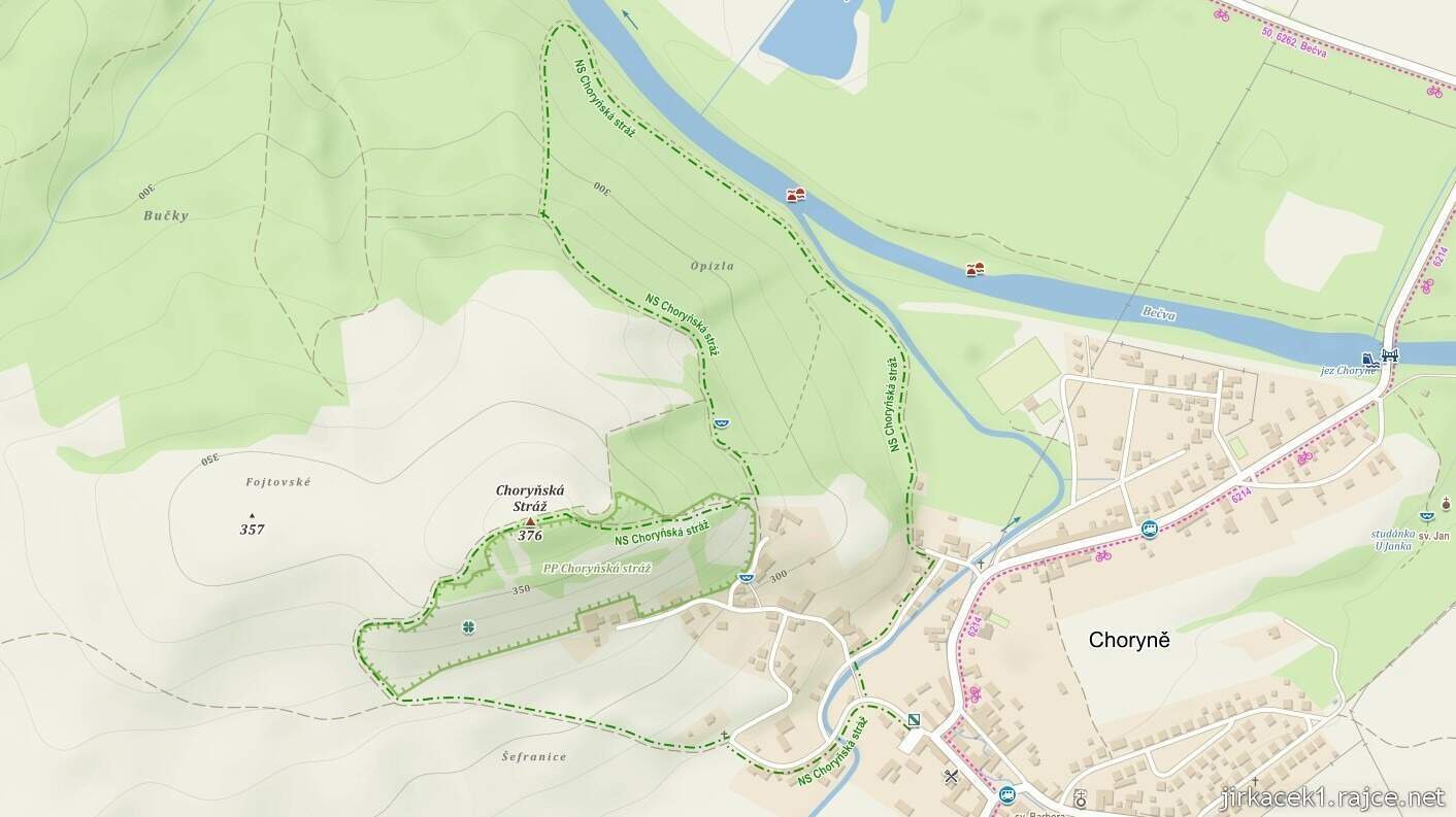 Choryně - naučná stezka Choryňská Stráž