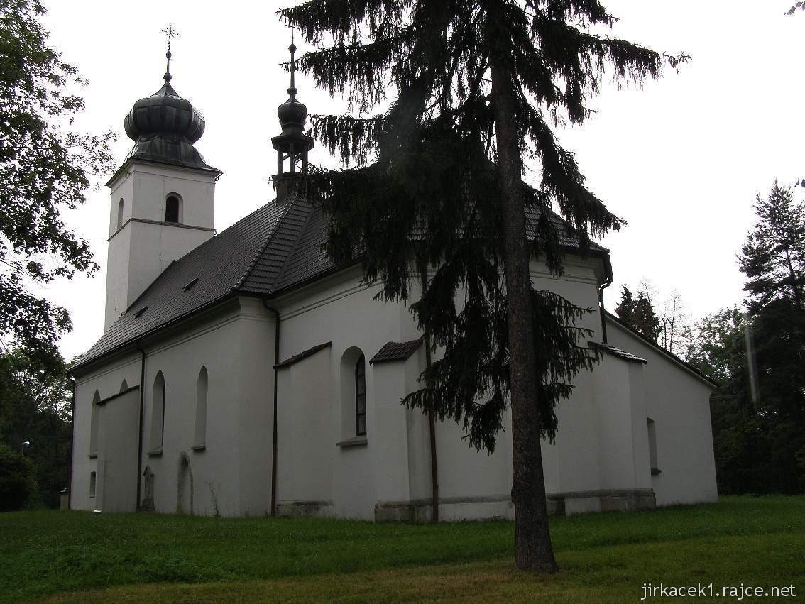 Nový Jičín - kostel sv. Mikuláše v Žilině - celkový pohled