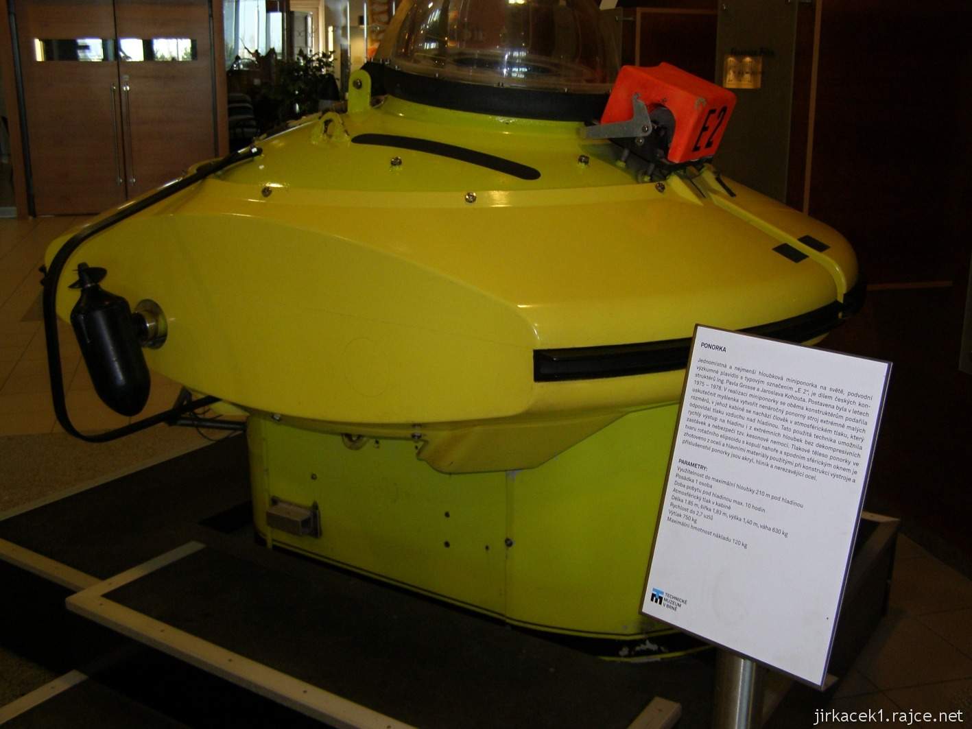 Brno - Technické muzeum 03 - jednomístná ponorka