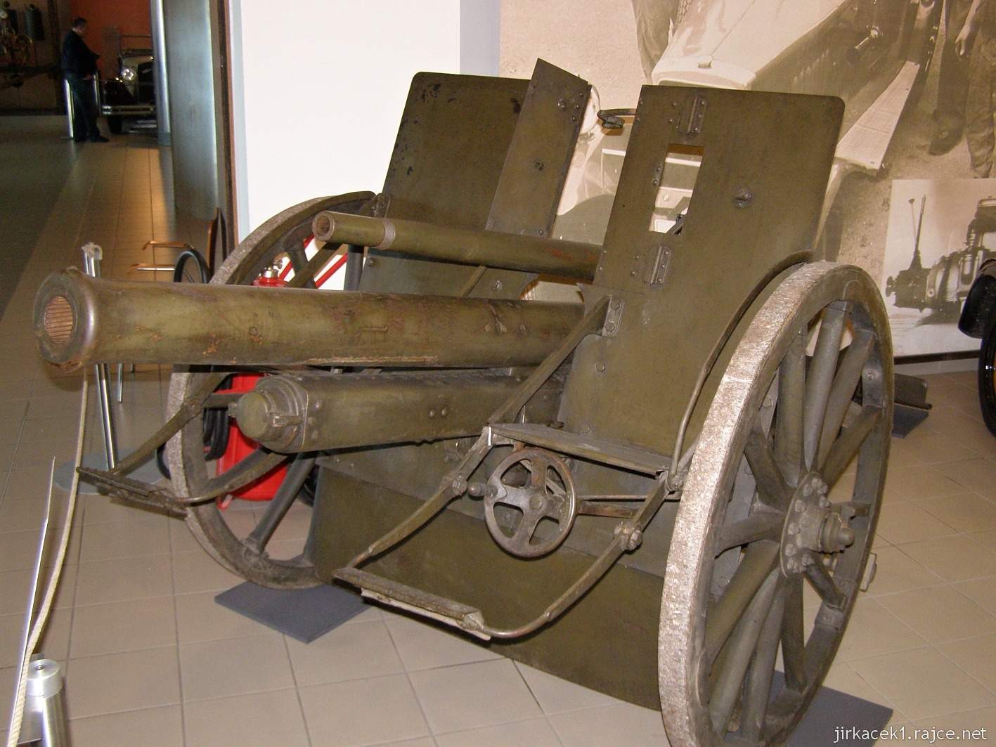 Brno - Technické muzeum 13 - Rakousko-Uherský polní kanon Škoda z roku 1904